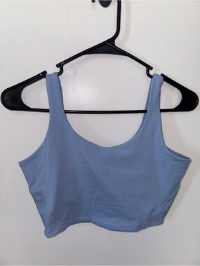 Glyder Light Blue Scoop Sports Bra